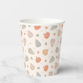 Happy Niedlich Pumpkin Pattern - Paper Cups Pappbecher (Rückseite)