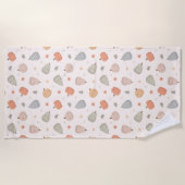 Happy Niedlich Pumpkin Pattern - Strandtuch (Vorderseite)