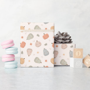 Happy Niedlich Pumpkin Pattern - Wrapping Paper Ro Geschenkpapier