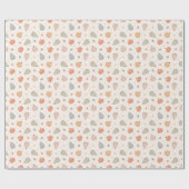 Happy Niedlich Pumpkin Pattern - Wrapping Paper Ro Geschenkpapier (Flach)
