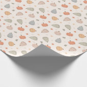 Happy Niedlich Pumpkin Pattern - Wrapping Paper Ro Geschenkpapier (Ecke)