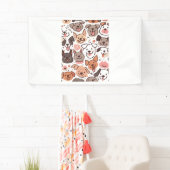 Happy Niedlich Puppies Muster 1 Banner (Insitu)