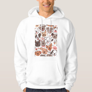 Happy Niedlich Puppies Muster 1 Hoodie