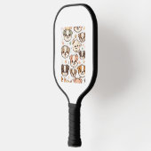 Happy Niedlich Puppies Pattern Pickleball Schläger (Links)