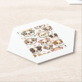 Happy Niedlich Puppies Pattern Untersetzer (angewinkelt)