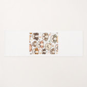 Happy Niedlich Puppies Pattern Yogamatte (Vorderseite (Horizontal))