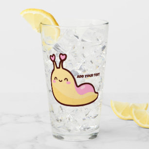 Happy Niedlich Slug Personalisiert Glas