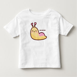Happy Niedlich Slug Personalisiert Kleinkind T-shirt