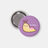 Happy Niedlich Slug Personalisiert Magnet (Vorderseite/Rückseite)