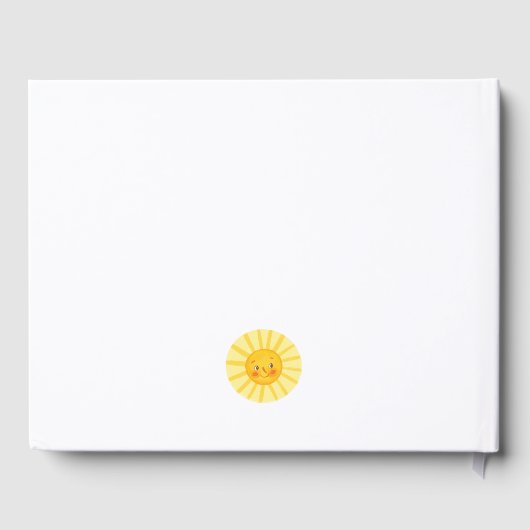 Happy Niedlich Sun Baby Shower Gästebuch (Rückseite)