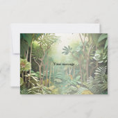 Happy Niedlich Wild Crocodile Jungle Trees Schöne Dankeskarte (Rückseite)