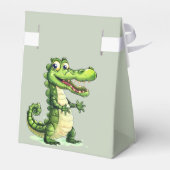 Happy Niedlich Wild Crocodile Jungle Trees Schöne Geschenkschachtel (Rückseite)