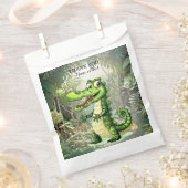 Happy Niedlich Wild Crocodile Jungle Trees Schöne Geschenktütchen (Ausgeschnitten)