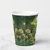 Happy Niedlich Wild Crocodile Jungle Trees Schöne Pappbecher (Rechts)