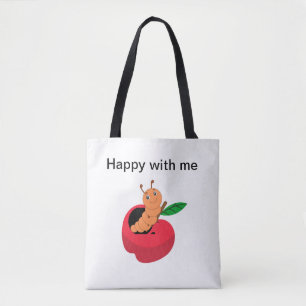 Happy niedlich Würmer Tasche