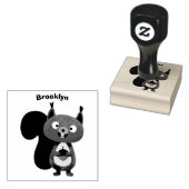 Happy niedliche Red Eichhörnchen Cartoon Illustrat Gummistempel (Stempel)