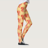 Happy niedliche Red Eichhörnchen Cartoon Illustrat Leggings (Rechts)