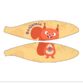 Happy niedliche Red Eichhörnchen Cartoon Illustrat Mini Basketball (Panele)