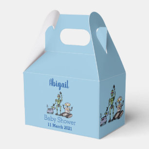 Happy niedliche Roboter Trio-Cartoon Geschenkschachtel