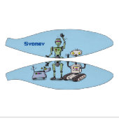 Happy niedliche Roboter Trio-Cartoon Mini Basketball (Panele)