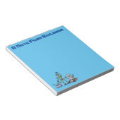 Happy niedliche Roboter Trio-Cartoon Notizblock (angewinkelt)