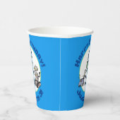 Happy niedliche Roboter Trio-Cartoon Pappbecher (Rechts)