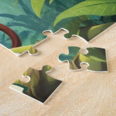 Happy Niedlicher Affe im Dschungel Personalisiert Puzzle (Seite)