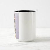 Happy niedlicher Brown German Shepherd Coffee Tasse (Zentrum)