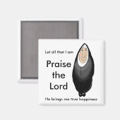 Happy Nonne Magnet (Vorderseite/Rückseite)