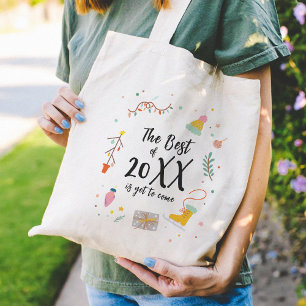 Happy Nordic Christmas Tote Bag Tragetasche