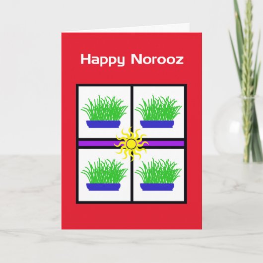 Happy Norooz Card Feiertagskarte (Vorderseite)