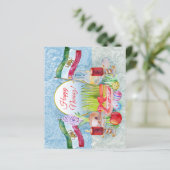 Happy Norooz Haft Sin with Lion and Sun (Stehend Vorderseite)