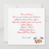 Happy Norooz Haft Sin with Lion and Sun Flags Save The Date (Rückseite)