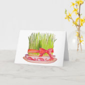 Happy Norooz Sabzeh Karte (Gelbe Blume)