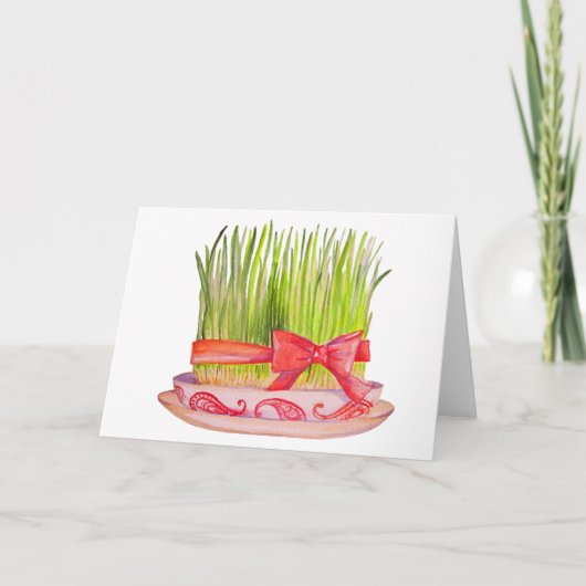 Happy Norooz Sabzeh Karte (Vorderseite)