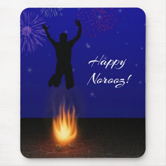 Happy Noroz Chahar-Shanbeh-Suri Mousepad (Vorne)