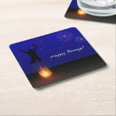 Happy Noroz Chahar-Shanbeh-Suri Rechteckiger Pappuntersetzer (angewinkelt)