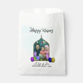 Happy Noroz Pastel Mint Blume Buntes Ei Foto Geschenktütchen (Vorderseite)