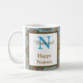 Happy Noroz Persian New Year Monogram Initial Kaffeetasse (Links)
