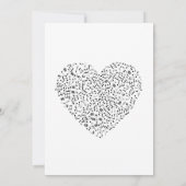 Happy Note Music Lehrer Geschenk CARD HOLDER Einladung (Rückseite)