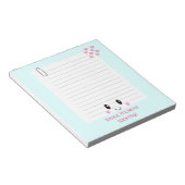 Happy Notes Blue: Kawaii Notepad Notizblock (angewinkelt)