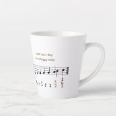 Happy Notes Do Re Mi Latee Musiknote Personalisier Milchtasse (Rechts)