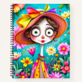 Happy Notes von Hat Girl Notizblock (Vorderseite)