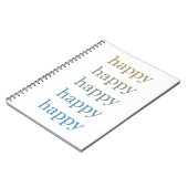 Happy Notizblock (Linke Seite)