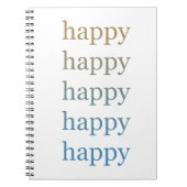 Happy Notizblock (Vorderseite)