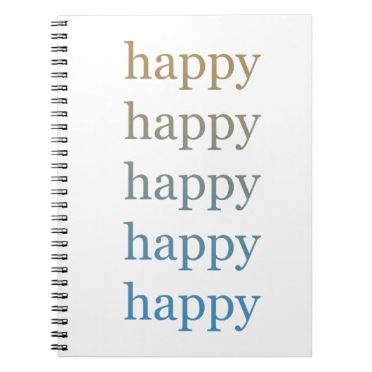 Happy Notizblock (Vorderseite)