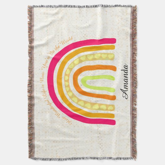 Happy 'Now That You're In The World' Decke (Vorderseite Vertikal)