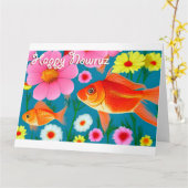 Happy Nowruz Karte (Gelbe Blume)