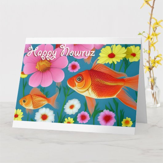 Happy Nowruz Karte (Gelbe Blume)