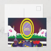 Happy Nowruz Neujahr Postkarte (Vorne/Hinten)